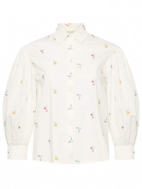 Блуза из хлопка с вышивкой Weekend Max Mara - Общий вид