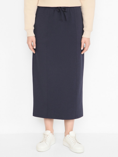 Трикотажная юбка-миди на резинке Weekend Max Mara - МодельВерхНиз