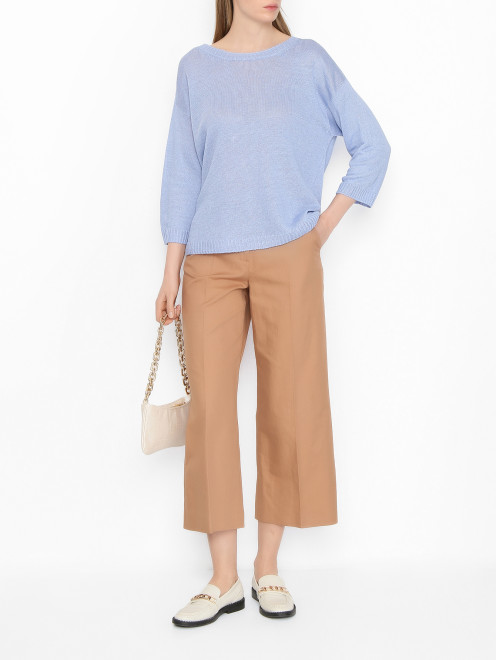 Брюки из смешанного хлопка Weekend Max Mara - МодельОбщийВид