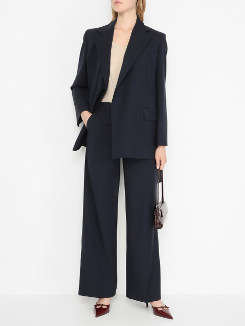 Прямые брюки из шерсти Weekend Max Mara - МодельОбщийВид