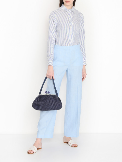Плетеная сумка из текстиля Weekend Max Mara - МодельОбщийВид