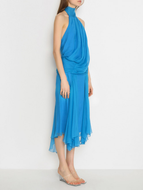 Платье из шелка с открытой спиной Alberta Ferretti - МодельВерхНиз