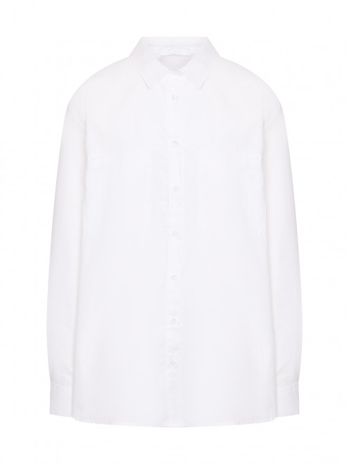 Блуза из хлопка с накладными карманами Ella B - Общий вид