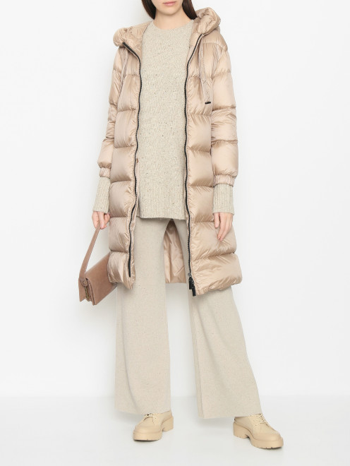 Удлиненный стеганый пуховик Max Mara - МодельОбщийВид