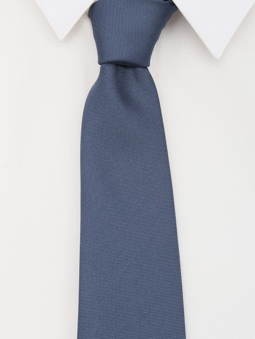 Однотонный галстук из шелка LARDINI - МодельОбщийВид