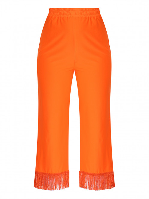 Однотонные брюки декорированные бахромой Marina Rinaldi - Общий вид