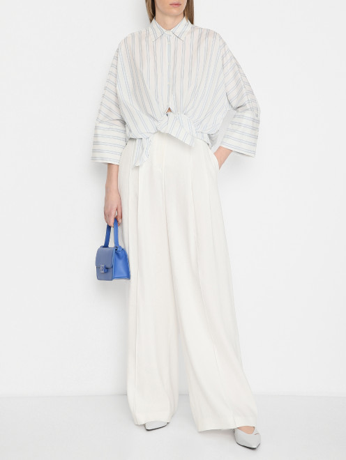 Рубашка из хлопка свободного кроя Weekend Max Mara - МодельОбщийВид