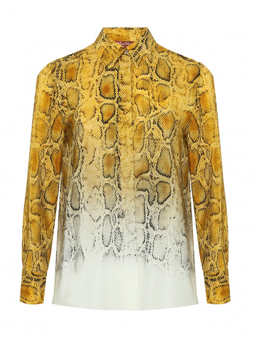 Блуза из шелка с узором Max Mara - Общий вид