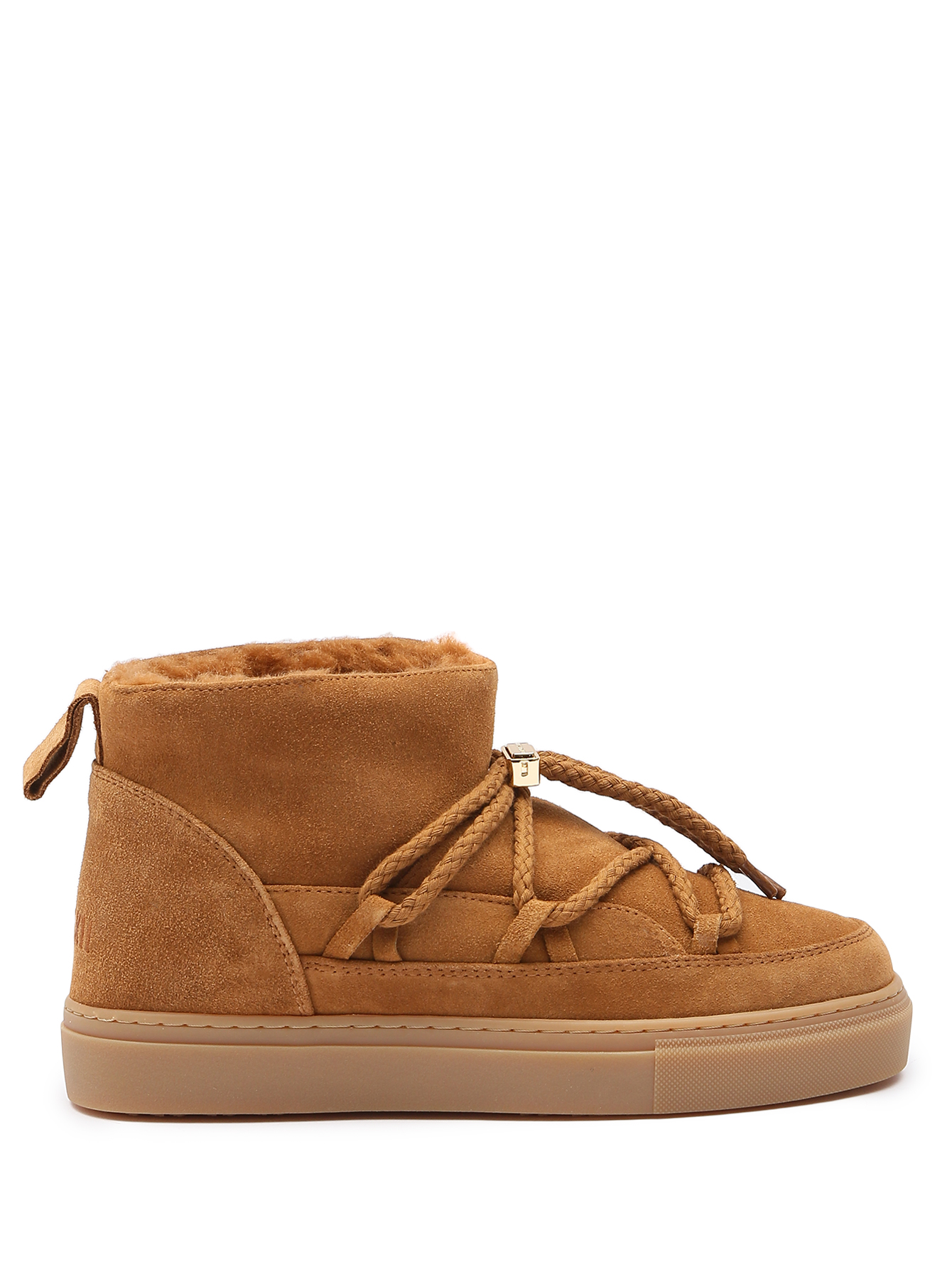 Ботинки из кожи и овчины