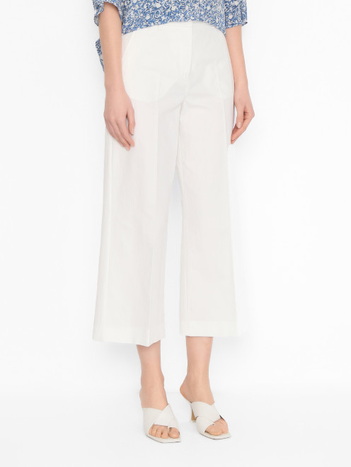 Брюки из смешанного хлопка Weekend Max Mara - МодельВерхНиз