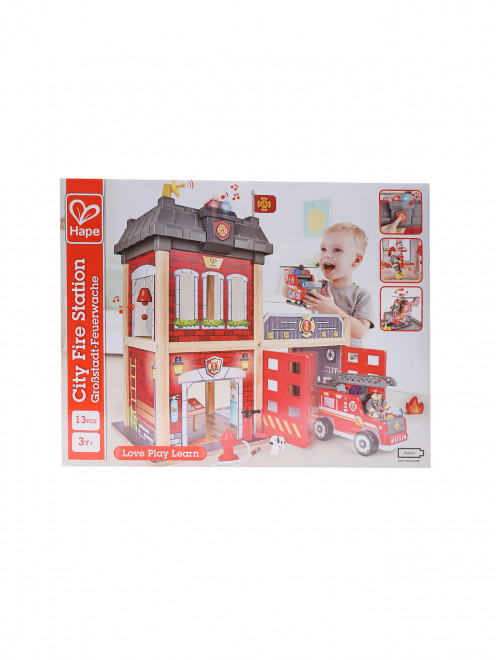Игровой набор "Пожарная станция" Hape - Общий вид