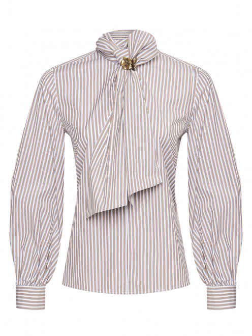 Блуза из хлопка в полоску Max Mara - Общий вид