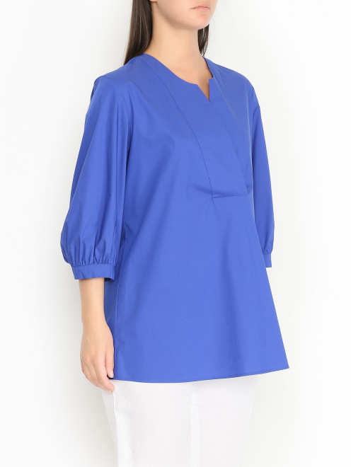 Удлиненная блуза с V-образным вырезом Persona by Marina Rinaldi - МодельВерхНиз