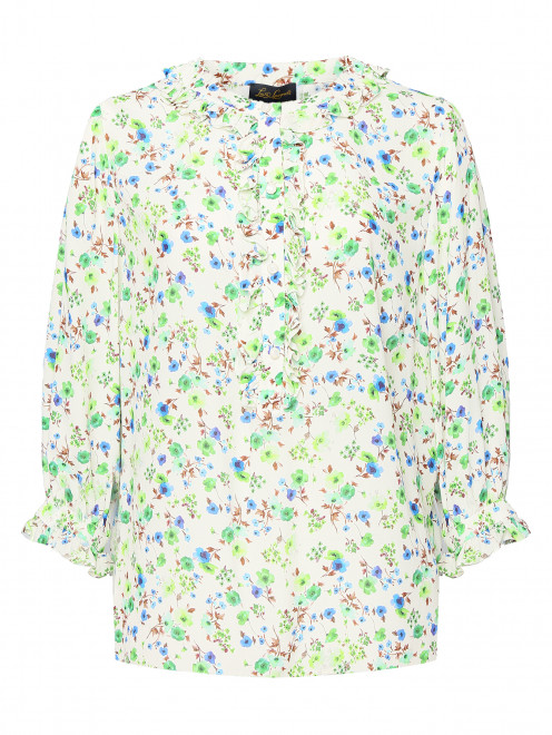 Блуза из вискозы с цветочным узором Luisa Spagnoli - Общий вид