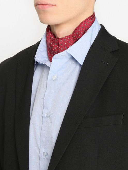 Шейный платок из шелка с узором ROSI Collection - МодельОбщийВид