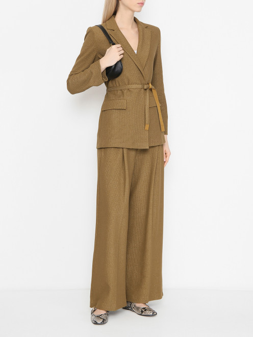 Трикотажный жакет с поясом Max Mara - МодельОбщийВид