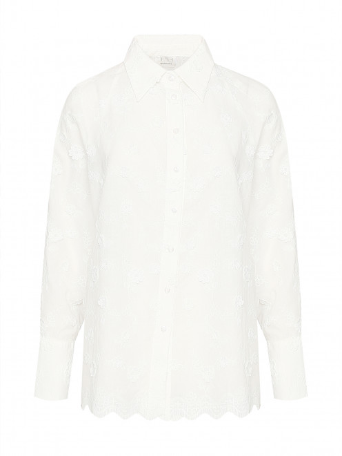 Рубашка из хлопка с цветочной вышивкой De Moi - Общий вид