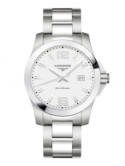 Часы кварцевые на браслете из стали Conquest Longines - Общий вид