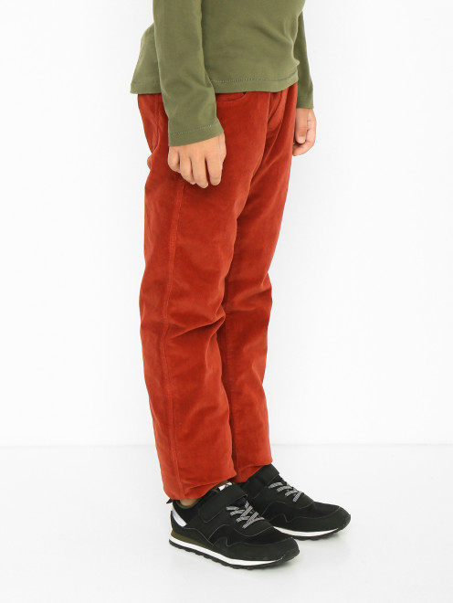 Утепленные брюки из вельвета Il Gufo - МодельВерхНиз