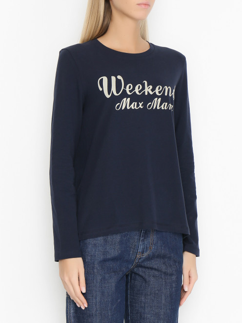 Лонгслив с логотипом Weekend Max Mara - МодельВерхНиз