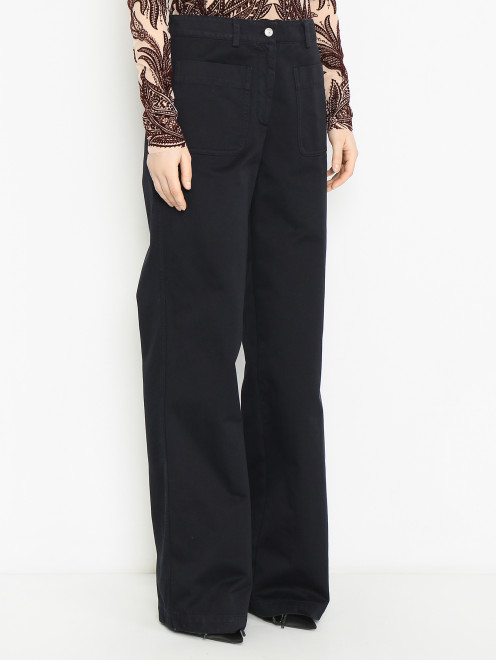 Прямые брюки из денима Etro - МодельВерхНиз