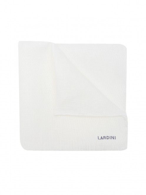 Платок из льна с логотипом LARDINI - Общий вид