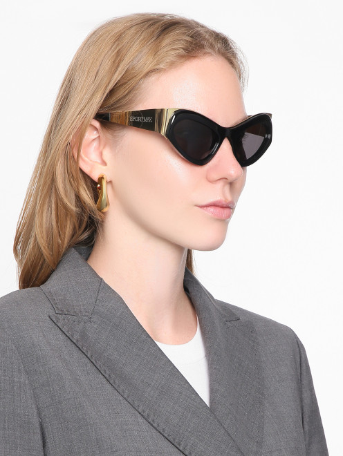 Очки солнцезащитные в широкой оправк Sportmax - МодельОбщийВид