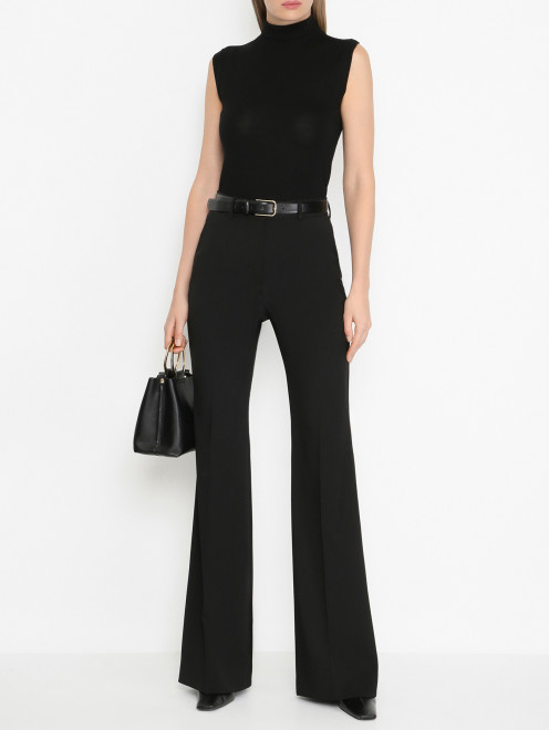 Брюки-клеш из шерсти Sportmax - МодельОбщийВид
