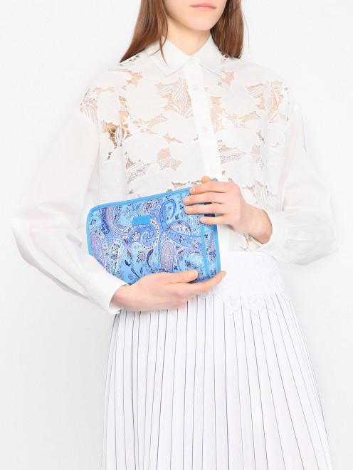 Косметичка из текстиля на молнии Etro - МодельОбщийВид