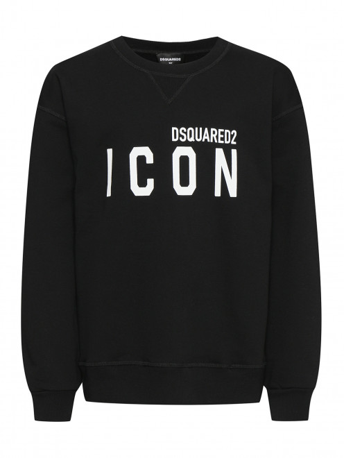 Толстовка из хлопка с логотипом Dsquared2 - Общий вид