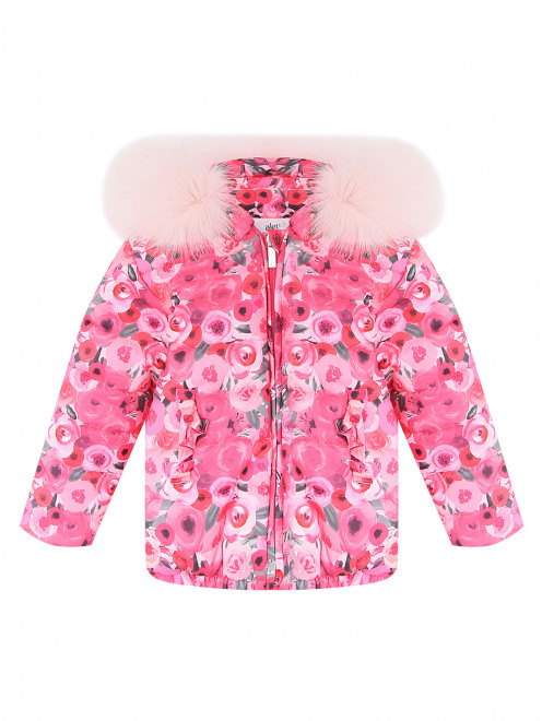 Утепленная куртка с цветочным узором Aletta - Общий вид