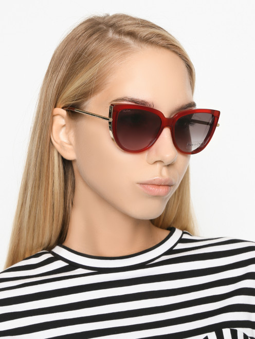 Солнцезащитные очки в оправе из пластика Max Mara - МодельОбщийВид