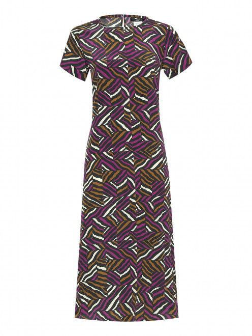 Платье из шелка с узором Weekend Max Mara - Общий вид