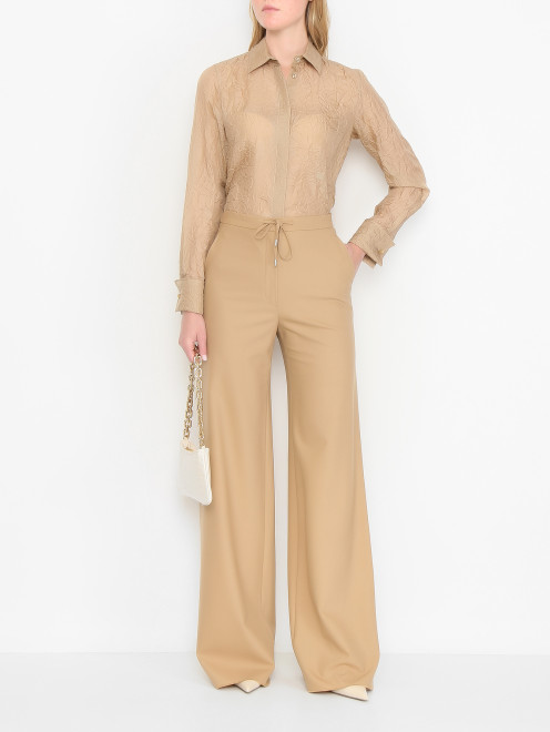 Блуза из жатого шелка Max Mara - МодельОбщийВид