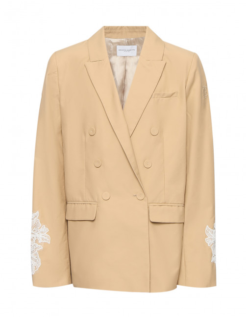 Жакетк из хлопка с кружевом Ermanno Scervino Junior - Общий вид