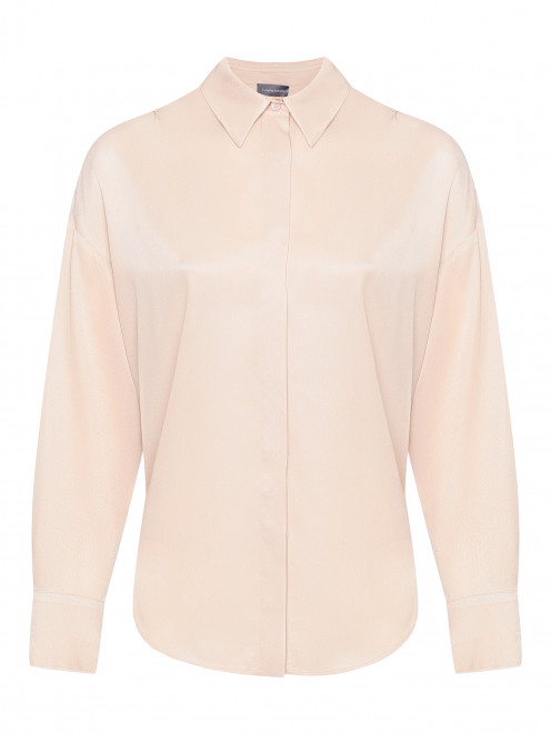 Однотонная блуза из шелка Lorena Antoniazzi - Общий вид