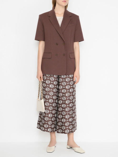 Трикотажный жакет с короткими рукавами Weekend Max Mara - МодельОбщийВид