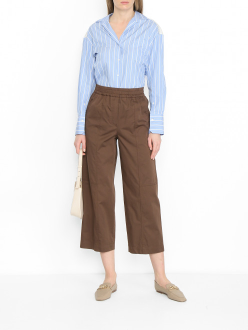 Брюки из хлопка с карманами Weekend Max Mara - МодельОбщийВид