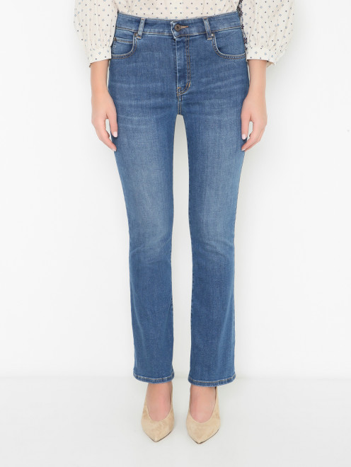 Джинсы клеш из хлопка Weekend Max Mara - МодельВерхНиз