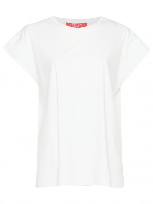Базовая футболка из хлопка Marina Rinaldi - Общий вид