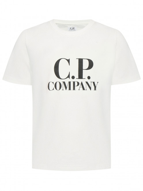 Футболка из хлопка с принтом C.P. Company - Общий вид