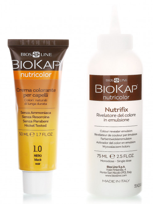  Краска для волос - Чёрный 1.00, Hair Care, 140ml BIOKAP - Общий вид