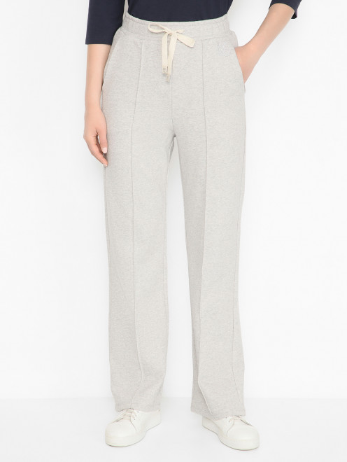 Трикотажные брюки со стрелками Weekend Max Mara - МодельВерхНиз