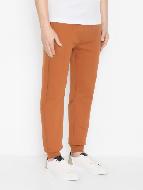 Трикотажные брюки на резинке с логотипом Dondup - МодельВерхНиз