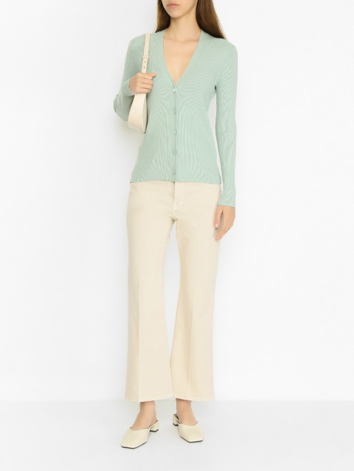 Эластичный кардиган из смесовой вискозы Weekend Max Mara - МодельОбщийВид