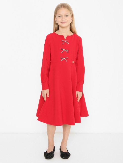 Платье с бантами и стразами Elie Saab - МодельВерхНиз