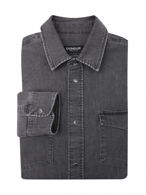 Рубашка из денима с карманами Dondup - Общий вид