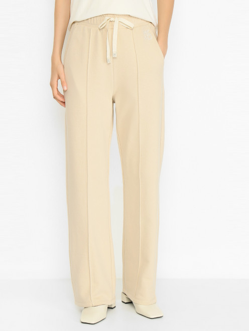 Трикотажные брюки со стрелками Weekend Max Mara - МодельВерхНиз
