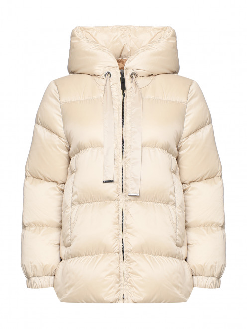 Стеганный пуховик с капюшоном Max Mara - Общий вид