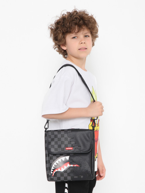 Сумка через плечо с принтом Sprayground - МодельВерхНиз